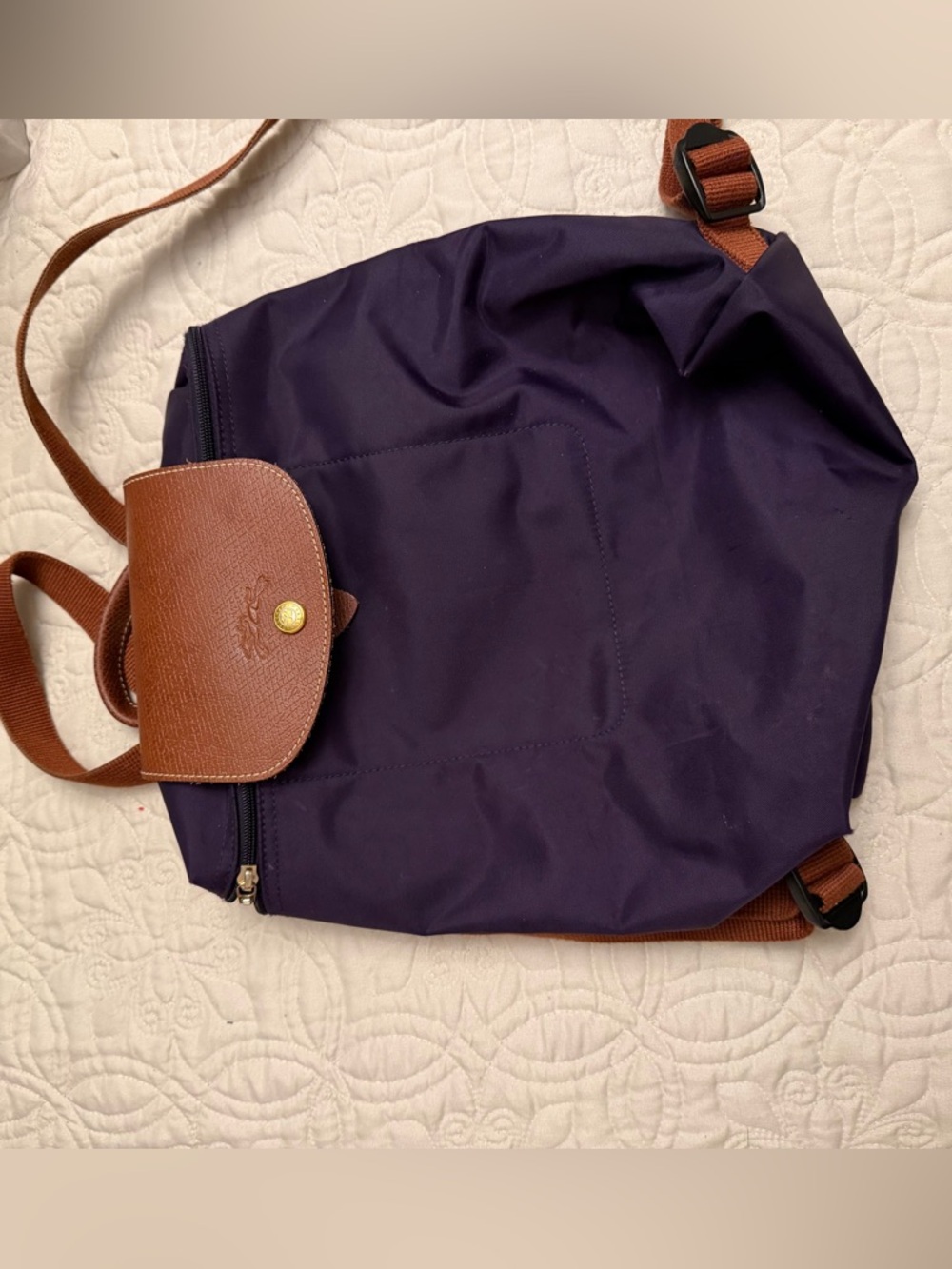 Longchamp Le Pliage backpack (Purple) - Picture 2 of 10
